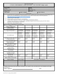 3 Year Containment Sump Integrity Test Report Form (High Level) - Georgia (United States)