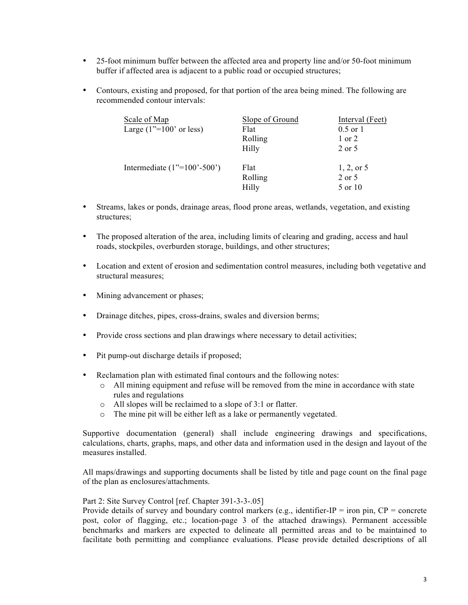 Instructions for Surface Mining Land Use Plan Development - Georgia (United States), Page 3