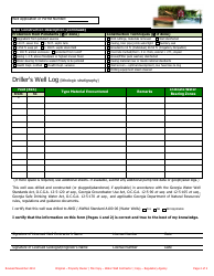 Well Completion Data Form - Georgia (United States), Page 2