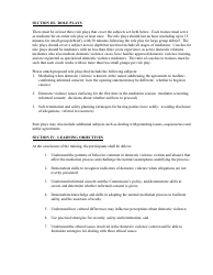 Application for Mediation Course Approval Specialized Domestic Violence Training for Mediators - Georgia (United States), Page 5