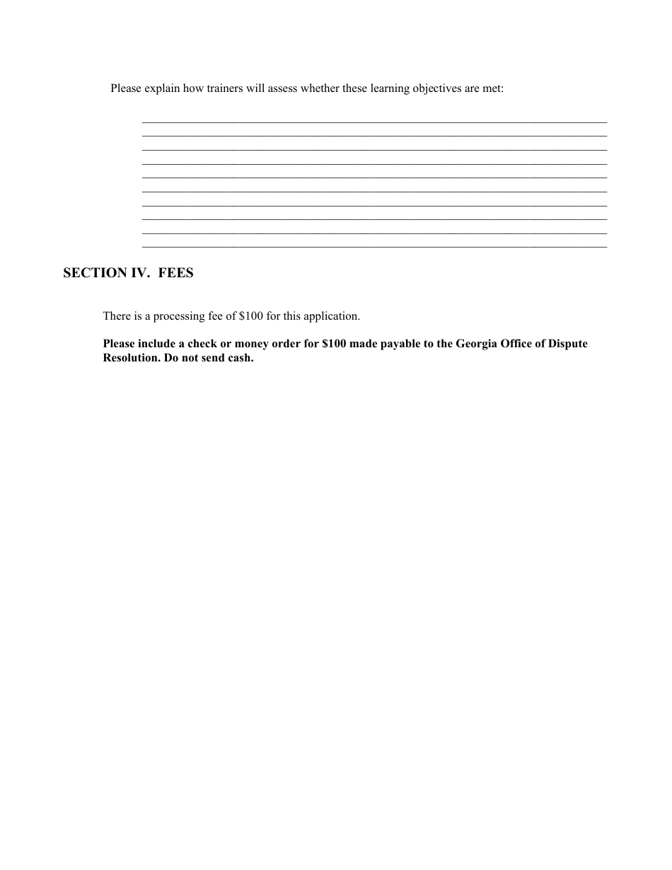 Application for Mediation Course Approval Specialized Domestic Violence Training for Mediators - Georgia (United States), Page 6