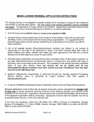 Form B-06 &quot;Application for Renewal of License to Operate Nonprofit Bingo Games&quot; - Georgia (United States), Page 3