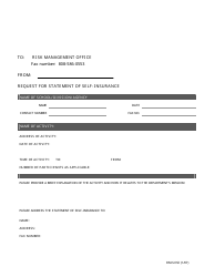Document preview: Form RM-SOSI Request for Statement of Self-insurance - Hawaii