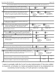 Form SSA-1-BK Application for Retirement Insurance Benefits, Page 2