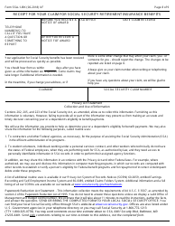 Form SSA-1-BK Application for Retirement Insurance Benefits, Page 8
