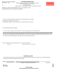 Form L5 &quot;Domestic Limited Partnership Annual Statement&quot; - Hawaii