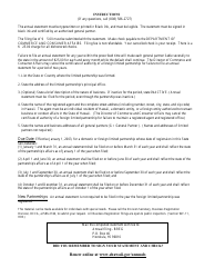 Form L6 Foreign Limited Partnership Annual Statement - Hawaii, Page 2
