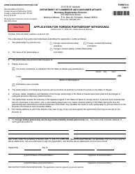 Form X-6 Application for Foreign Partnership Withdrawal - Hawaii, Page 2