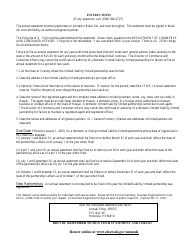 Form Q5 Domestic Limited Liability Limited Partnership Annual Statement - Hawaii, Page 2