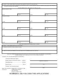 Form DL-2 Application for License - Dealers in Farm Produce - Hawaii, Page 2