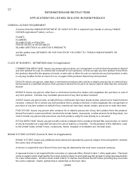 Form DL-2 Application for License - Dealers in Farm Produce - Hawaii, Page 3