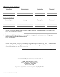 Form MS/WD-TECHNOLOGIST Application for Licensure as Medical Technologist/ Clinical Laboratory Specialist / Cytotechnologist - Hawaii, Page 2