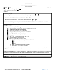 Child and Adult Health and Functional Assessment Form - Hawaii, Page 11