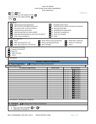 Child and Adult Health and Functional Assessment Form - Hawaii, Page 4