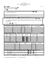 Child and Adult Health and Functional Assessment Form - Hawaii, Page 5