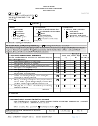 Child and Adult Health and Functional Assessment Form - Hawaii, Page 8