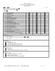 Child and Adult Health and Functional Assessment Form - Hawaii, Page 9