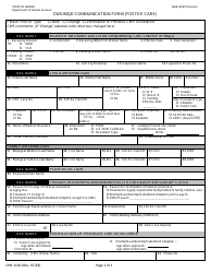 Document preview: Form DHS1106 Cws/Mqd Communication Form (Foster Care) - Hawaii