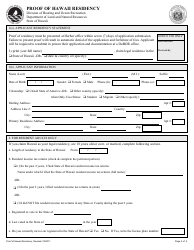 Application for Mooring Permit / Mooring Waitlist - Hawaii, Page 3