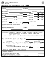 Application for Commercial Use Permit - Hawaii, Page 2