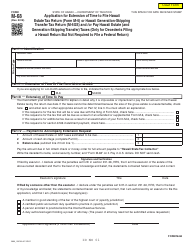 Form M-68 Application for Extension of Time to File Hawaii Estate Tax Return (Form M-6) or Hawaii Generation-Skipping Transfer Tax Return (M-6gs) and /Or Pay Hawaii Estate (And Generation-Skipping Transfer) Taxes (Only for Decedents Filing a Hawaii Return but Not Required to File a Federal Return) - Hawaii