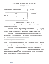 Form 5F-P-177 Motion for Service by Publication - Hawaii, Page 3