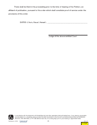 Form 5F-P-177 Motion for Service by Publication - Hawaii, Page 4