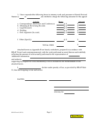 HRAP Form 8 (SC-P-353) Request and Declaration of Counsel - Hawaii, Page 2