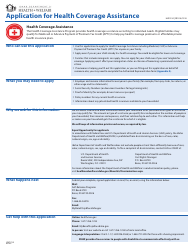 Document preview: Form HW2014 Application for Health Coverage Assistance - Idaho