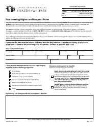 Form HW0406 Fair Hearing Rights and Request Form - Idaho