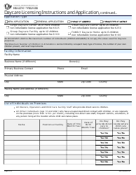 Daycare License Application Form - Idaho, Page 2
