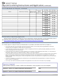 Daycare License Application Form - Idaho, Page 3