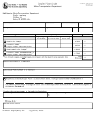 Form Itd3635 - Fill Out, Sign Online And Download Fillable Pdf, Idaho 