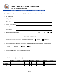 Skills Test Examiner Application Form - Idaho, Page 4