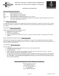Form IDLOGD001.01 Application for Permit to Drill, Deepen, or Plug Back - Idaho, Page 3