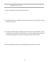 Application for Authority to Organize a Business and Industrial Development Corporation - Idaho, Page 10