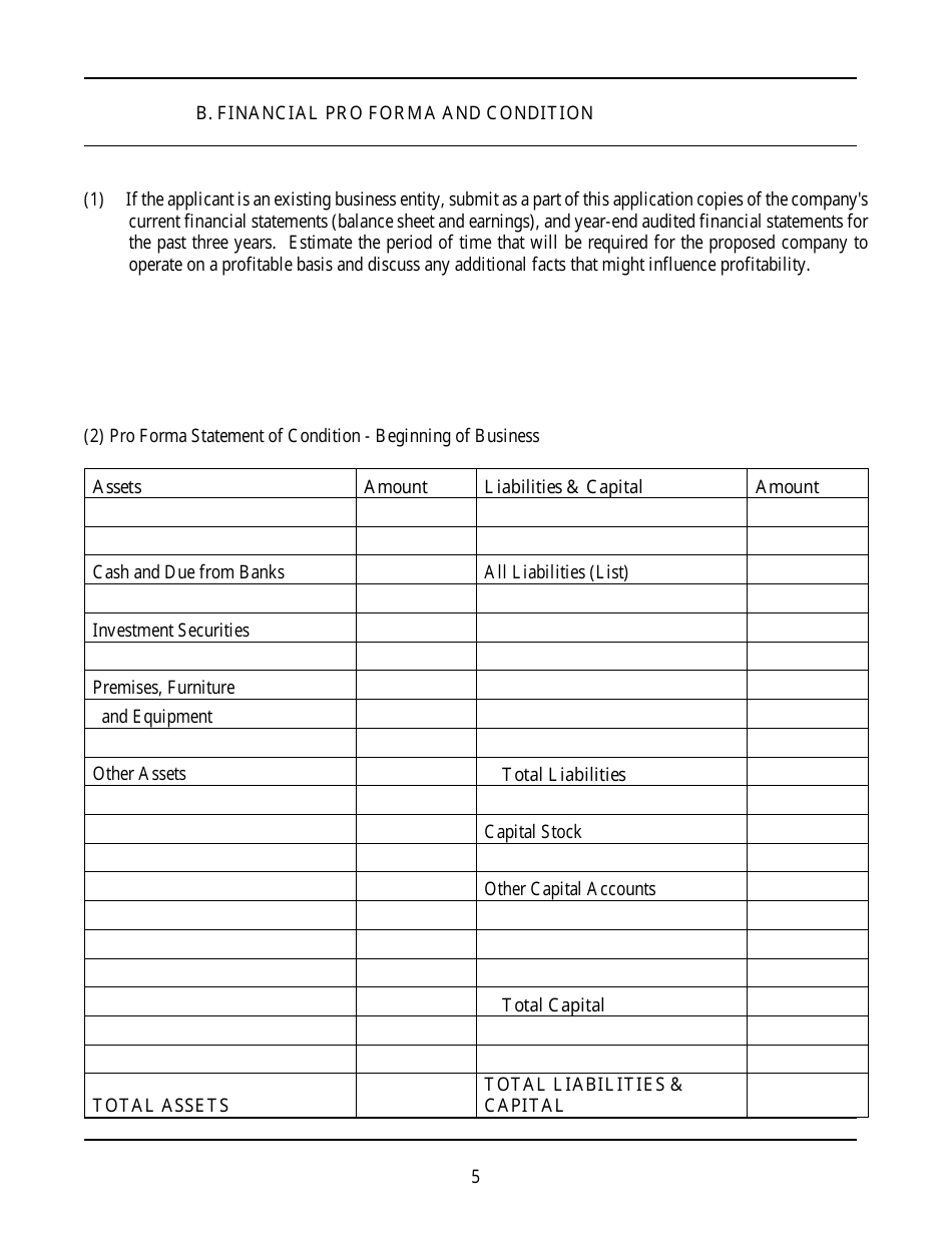 Application for Authority to Organize a Business and Industrial Development Corporation - Idaho, Page 5