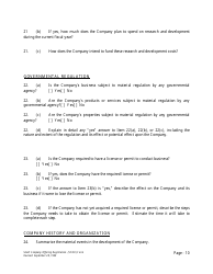 Form U-7 Small Company Offering Registration (Scor) Form - Idaho, Page 10