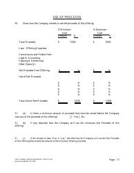 Form U-7 Small Company Offering Registration (Scor) Form - Idaho, Page 13