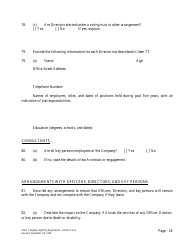 Form U-7 Small Company Offering Registration (Scor) Form - Idaho, Page 26