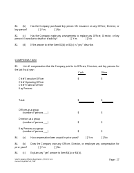 Form U-7 Small Company Offering Registration (Scor) Form - Idaho, Page 27