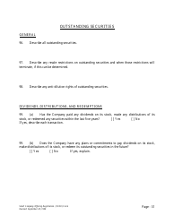 Form U-7 Small Company Offering Registration (Scor) Form - Idaho, Page 31