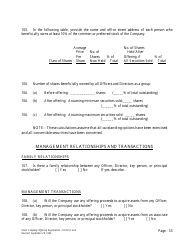 Form U-7 Small Company Offering Registration (Scor) Form - Idaho, Page 33