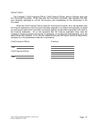 Form U-7 Small Company Offering Registration (Scor) Form - Idaho, Page 37