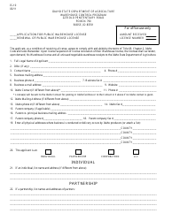 Form IS-10 Application for Public Warehouse License/Renewal of Public Warehouse License - Idaho