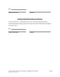Form CAO FLPi6-1 Stipulation for Entry of Order, Judgment or Decree - Idaho, Page 2