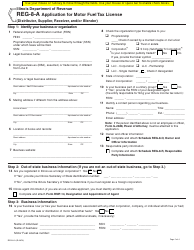Form REG-8-A Application for Motor Fuel Tax License (Distributor, Supplier, Receiver, and/or Blender) - Illinois