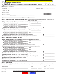 Document preview: Form 960 (MC-1) Medical Cannabis Cultivation Privilege Tax Return - Illinois