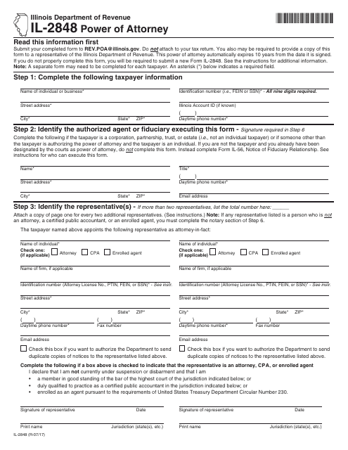 form-il-2848-download-fillable-pdf-or-fill-online-power-of-attorney
