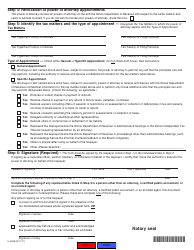 Form IL-2848 Power of Attorney - Illinois, Page 2